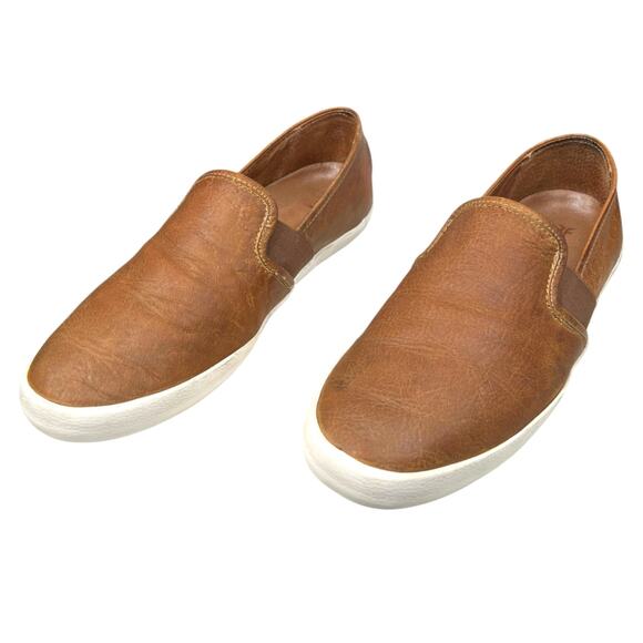 Frye Women’s Dylan Brown Distressed Leather Loafer Size US 9.5 - Picture 6 of 11